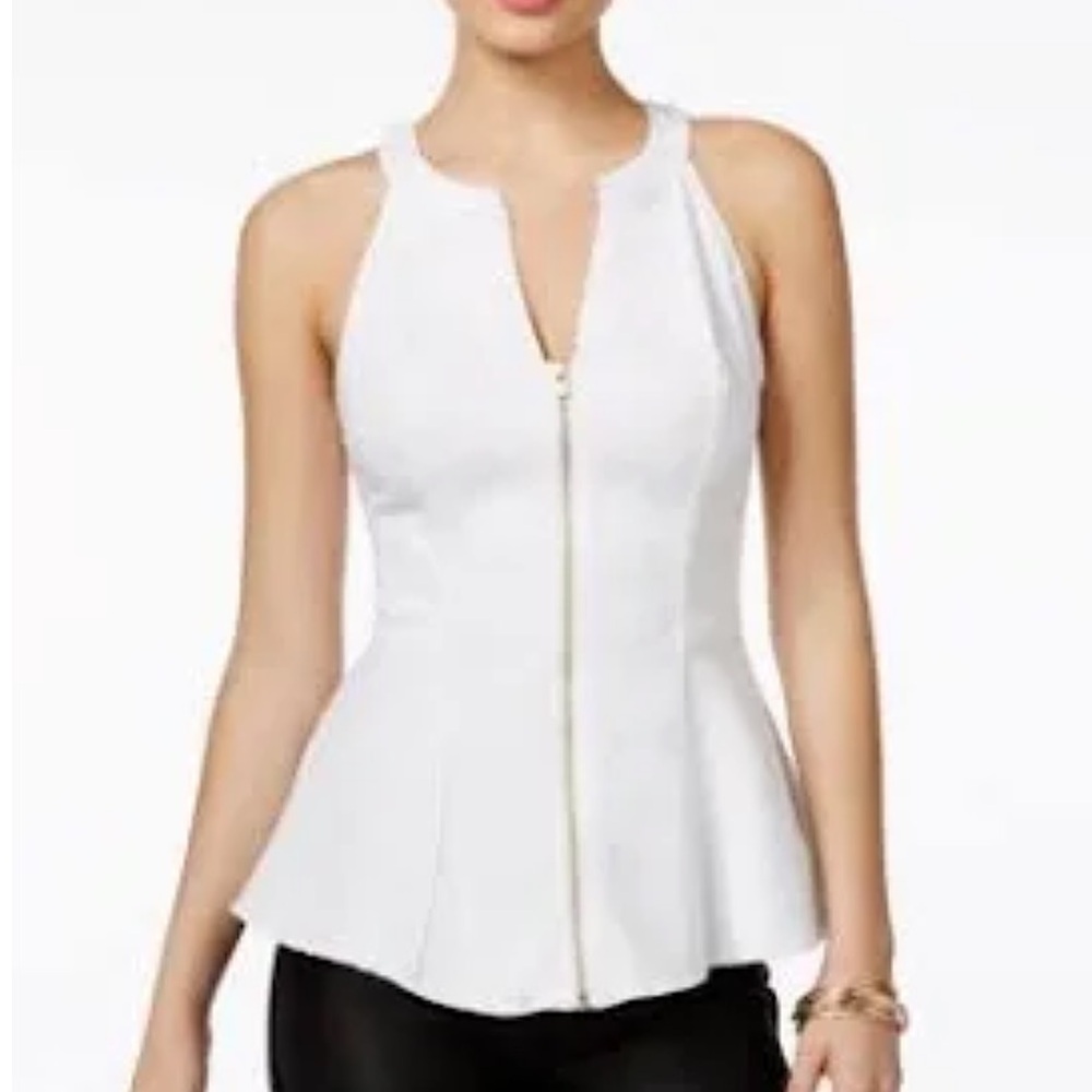 Peplum Top w/plunge cut